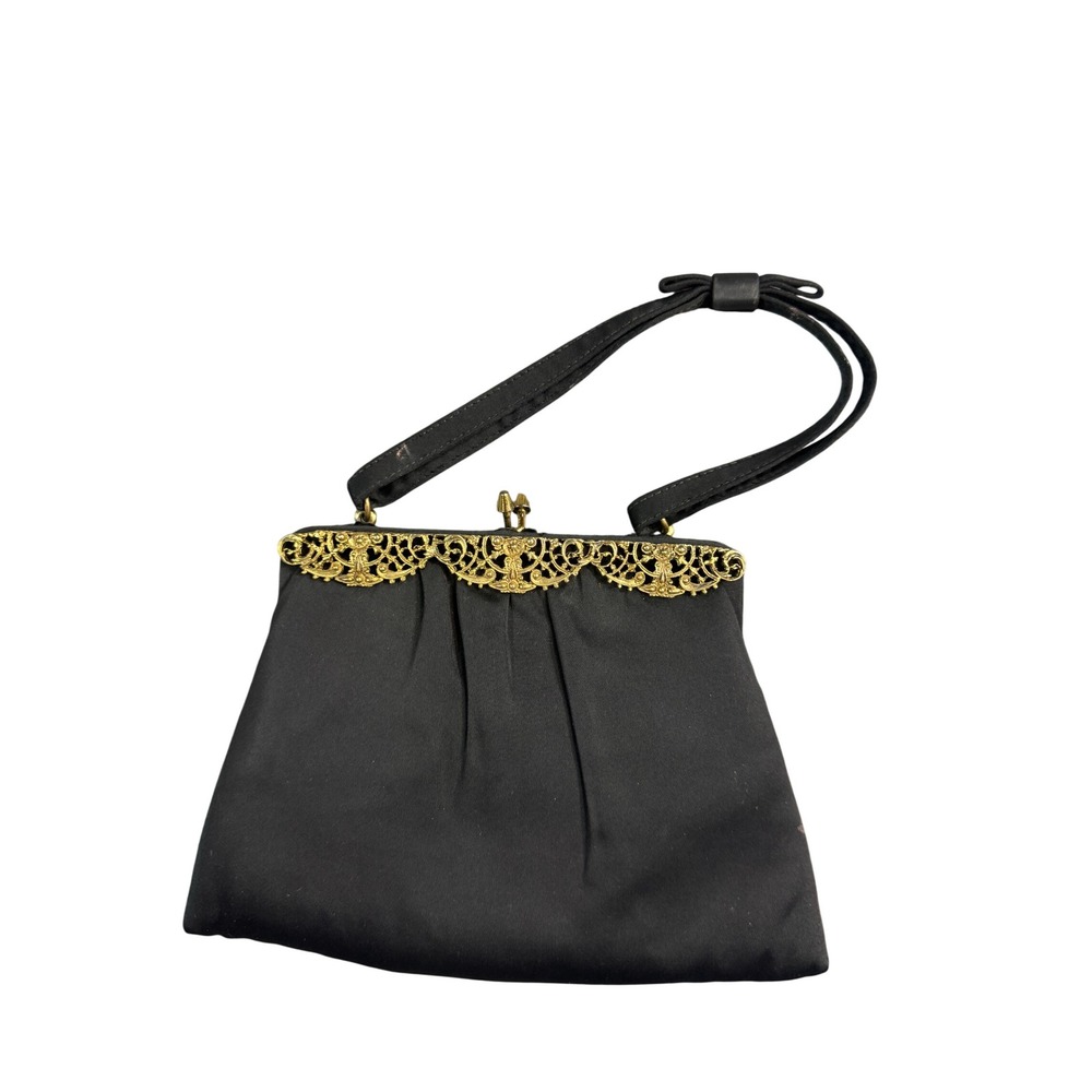 Vintage Alter 5 Bag Gold Filigree Trim Kiss Lock Cocktail Purse